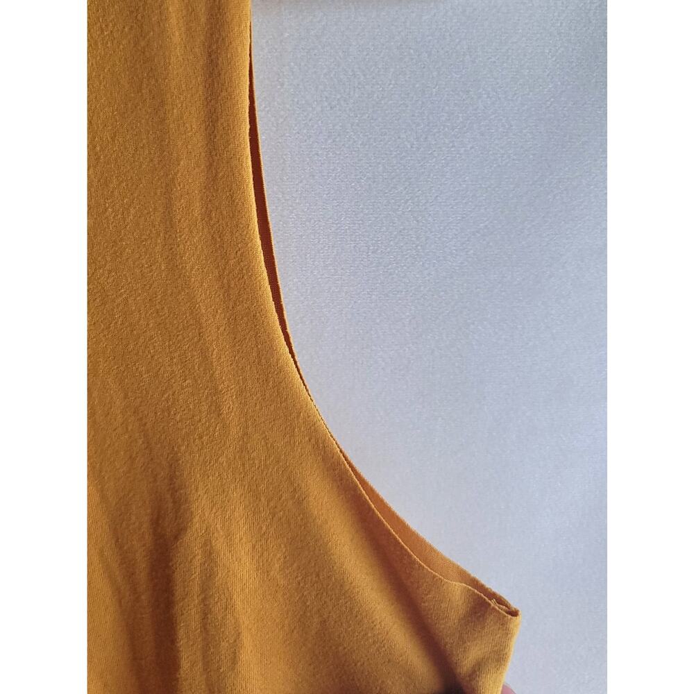 NWT Lovers of hYOUmanity Raise Them Kind Mustard Crop Muscle Tank Top Size Small - Picture 11 of 13